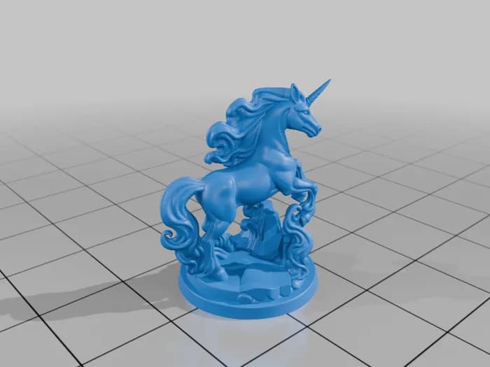 STL - Miniatura de Unicornio Celestial