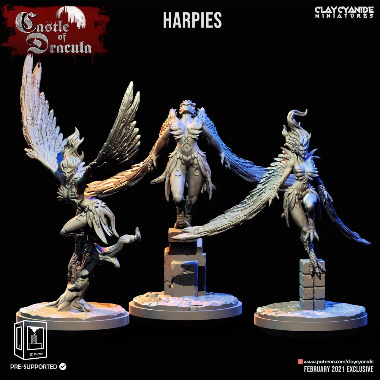 STL - Miniaturas de arpía