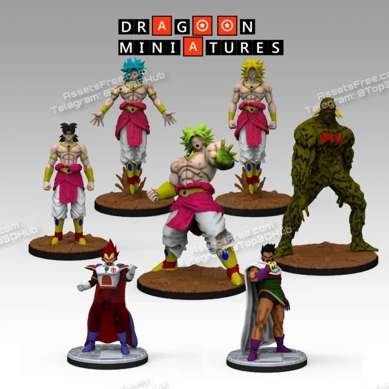 STL - Miniaturas de Dragon Ball Z: Broly