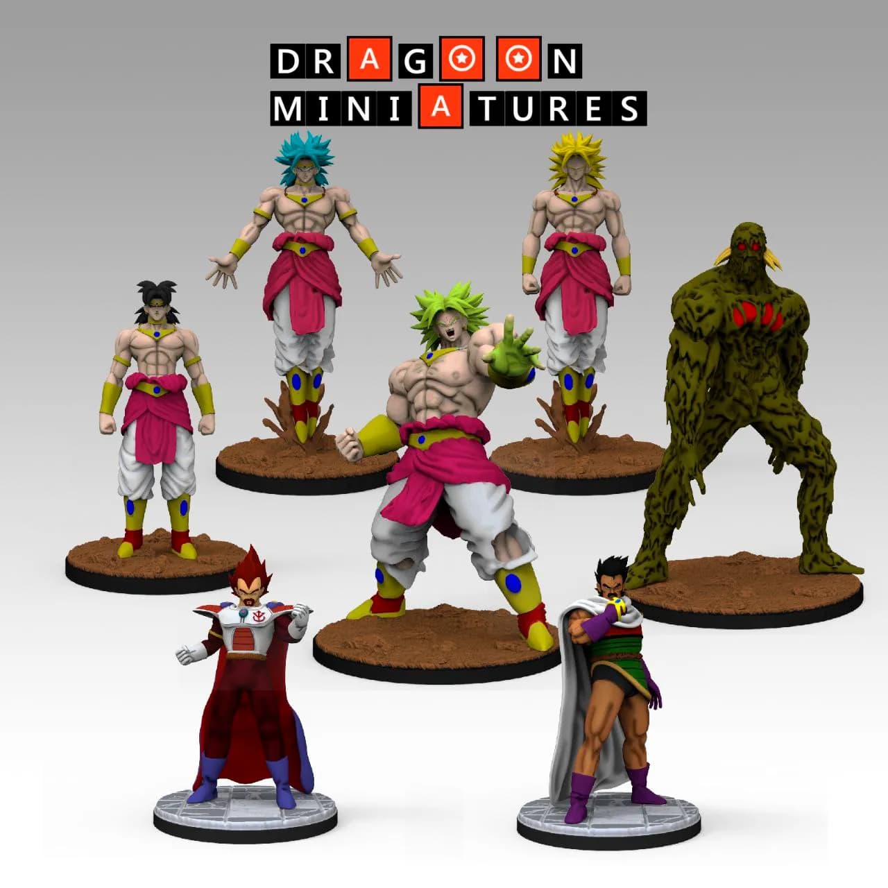 STL - Miniaturas de Dragon Ball Z: Broly render 2