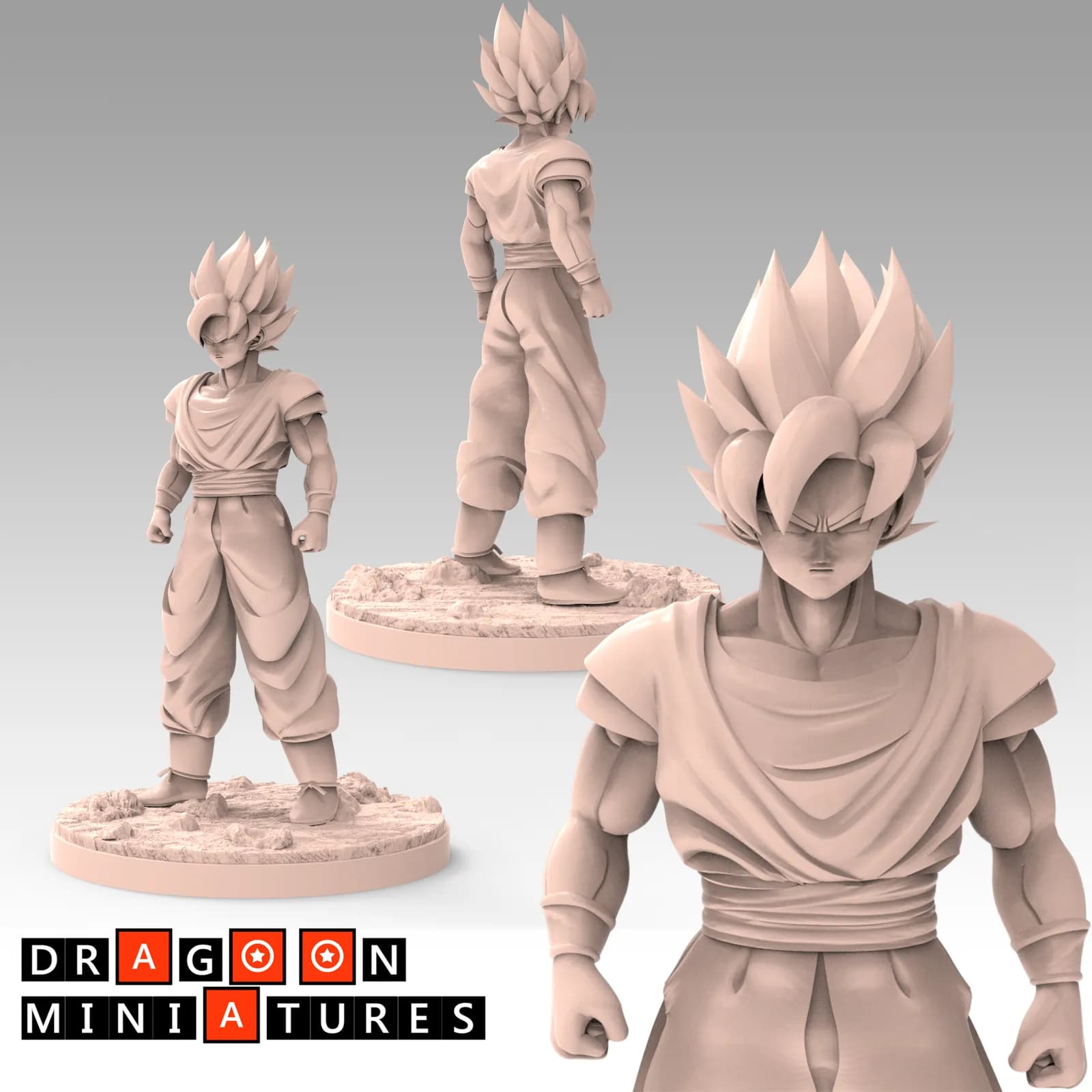STL - Miniaturas Dragon Ball Z 2 render 2