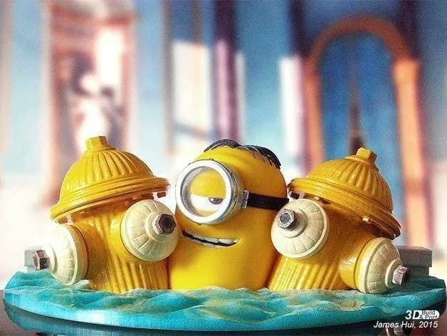 STL - minions stuart hot tub fever