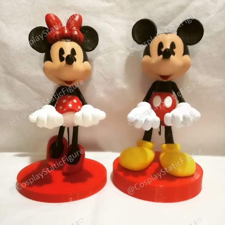 STL - Minnie y Mickey Mouse figures