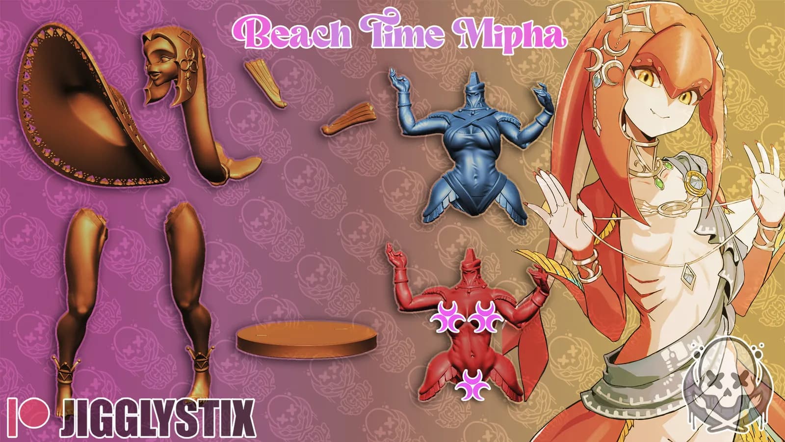 STL - Mipha en traje de baño