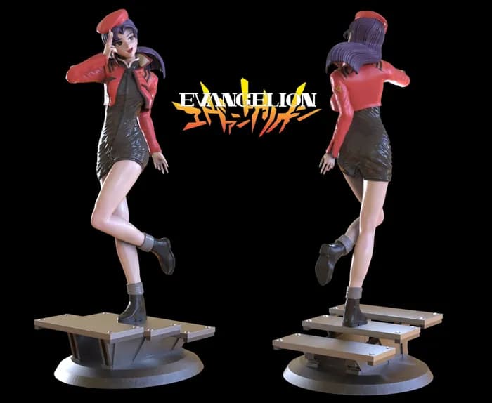 STL - Misato Katsuragi figura