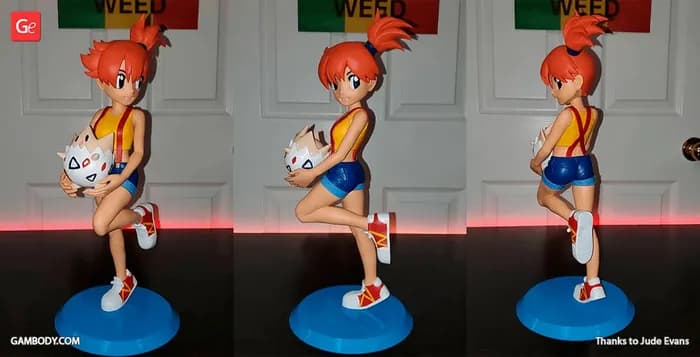 STL - misty pokemon gambody render 3