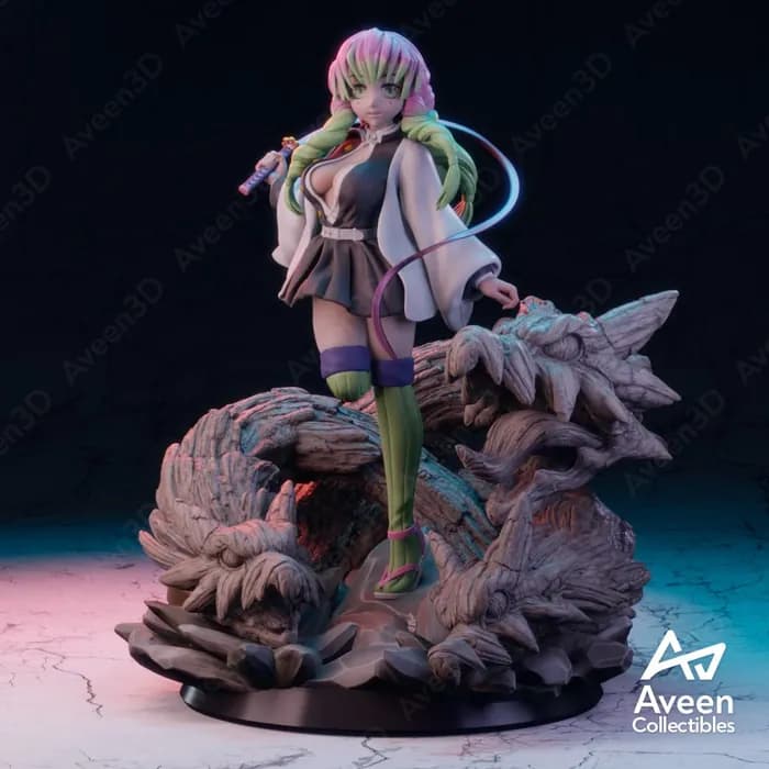 STL - mitsuri kanroji aveen3d render 2