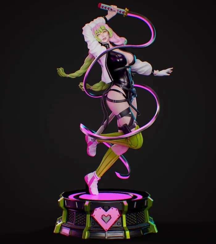 STL - mitsuri kanroji cyberpunk