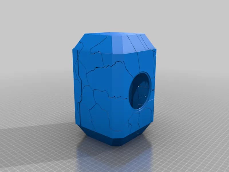 STL - Mjolnir agrietado render 5