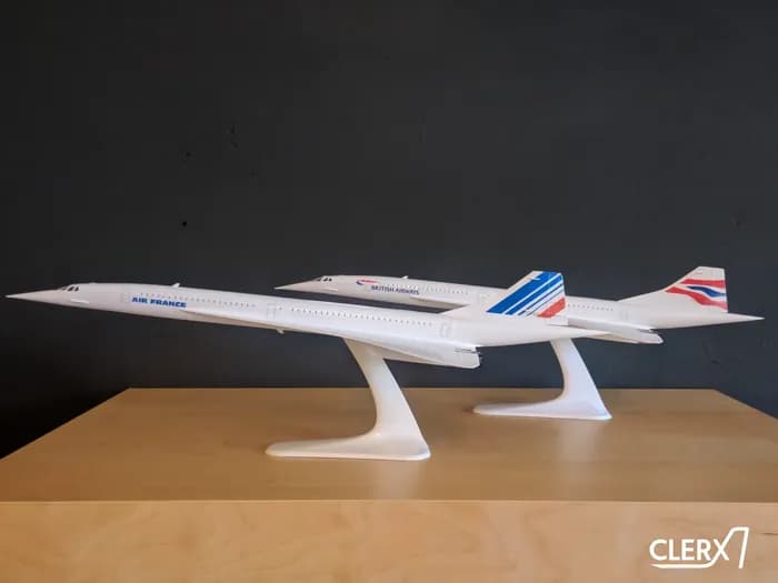 STL - Modelo del Concorde Air France render 4
