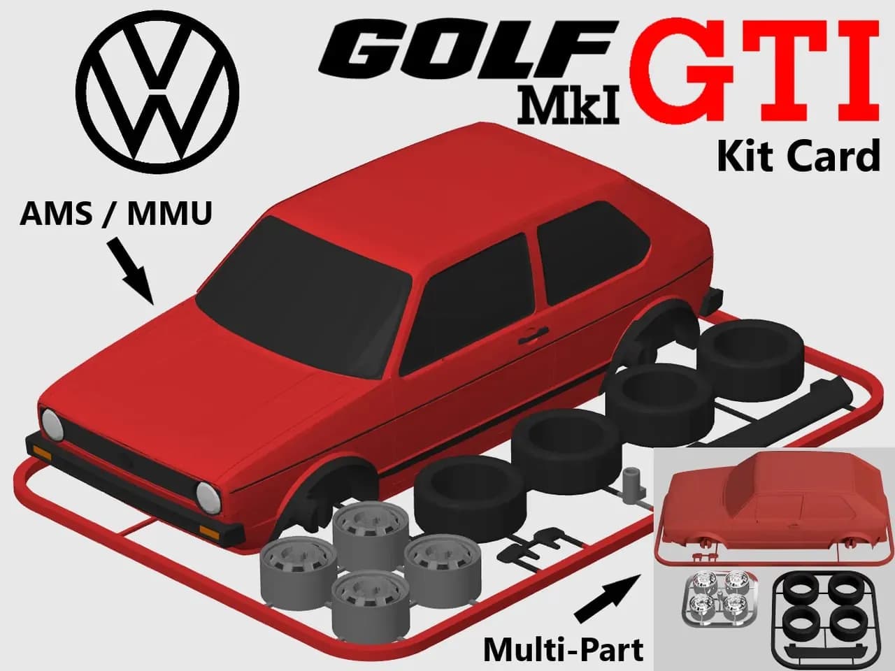 STL - Modelo VW Golf GTI Mk1