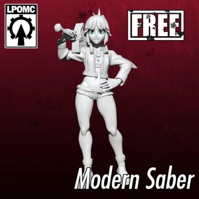 STL - modern saber free pre supported