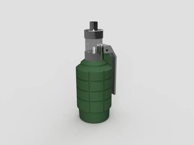 STL - Modificador de granada Frag Mod render 2