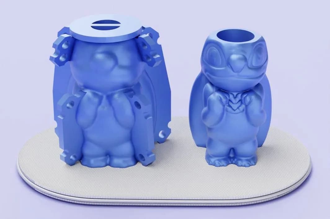 STL - Molde de figura de Stitch render 2