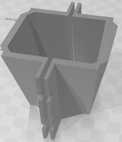 STL - Molde Maceta Modular Cuadrada