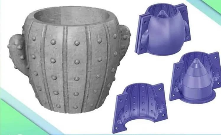 STL - Molde para Maceta Cactus