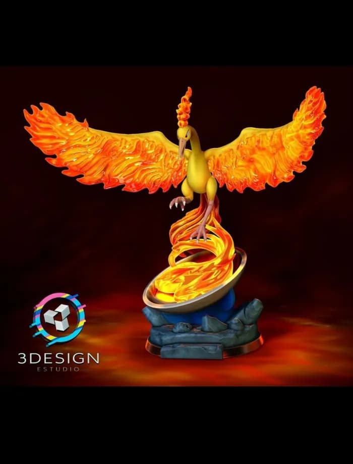 STL - moltres diorama
