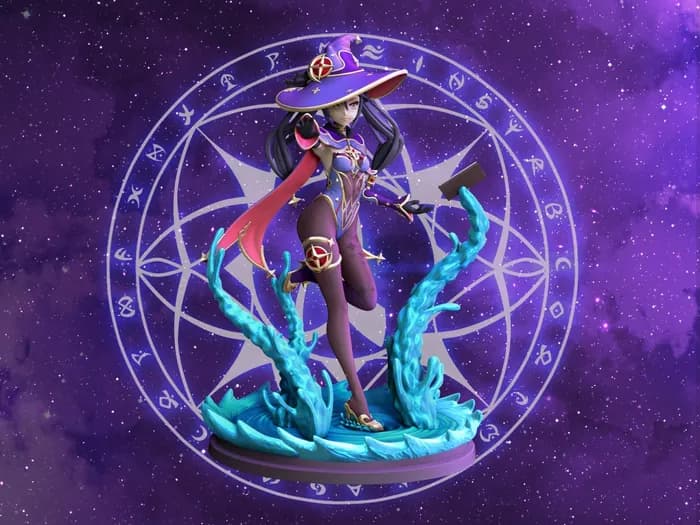 STL - mona genshin impact figure 3d
