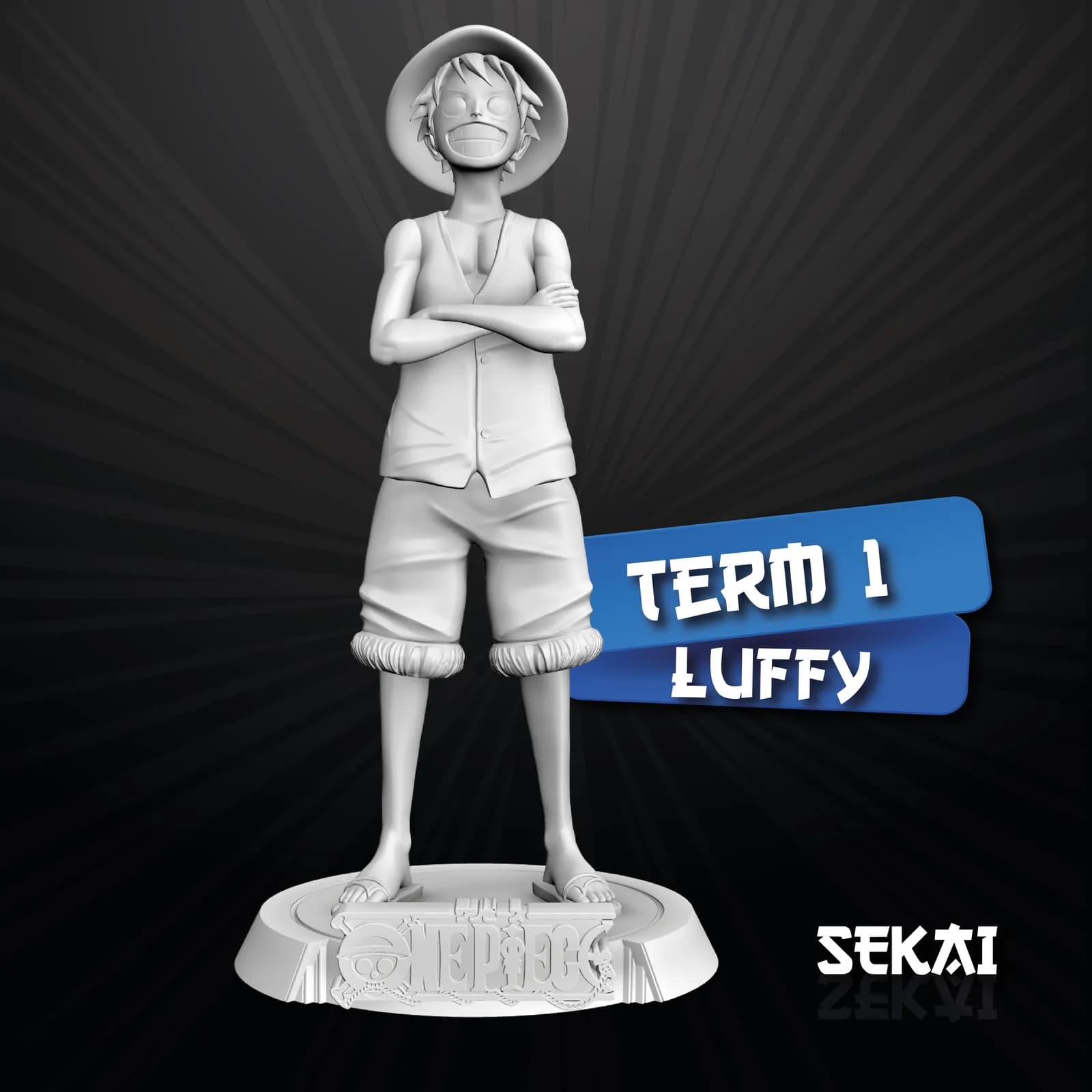 STL - Monkey D. Luffy Figura