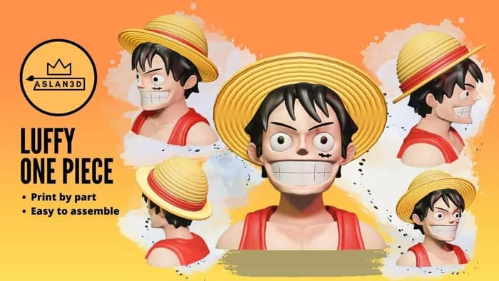 STL - Monkey D. Luffy One Piece Busto