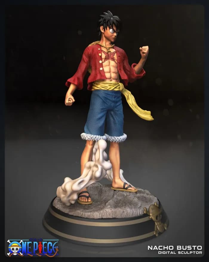 STL - monkey d luffyx render 3