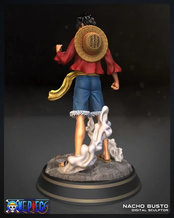 STL - monkey d luffyx render 4