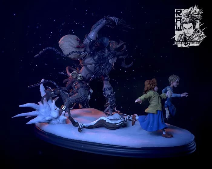 STL - monster kramppus render 3