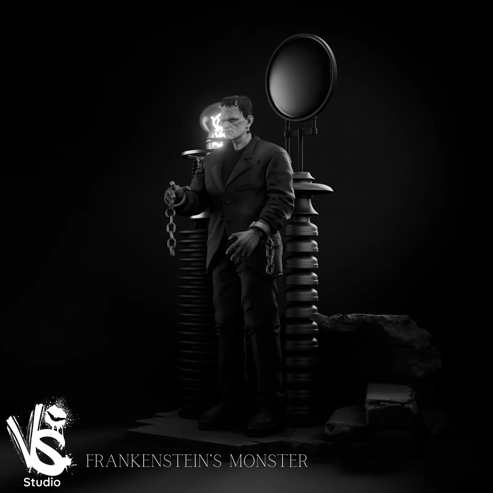 STL - Monstruo de Frankenstein render 3