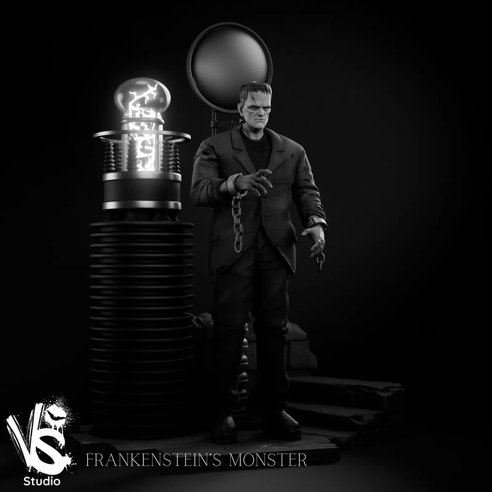 STL - Monstruo de Frankenstein render 4