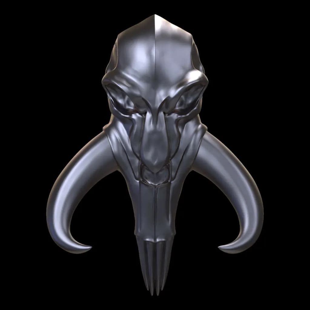 STL - Mythosaur Skull Wall Mount