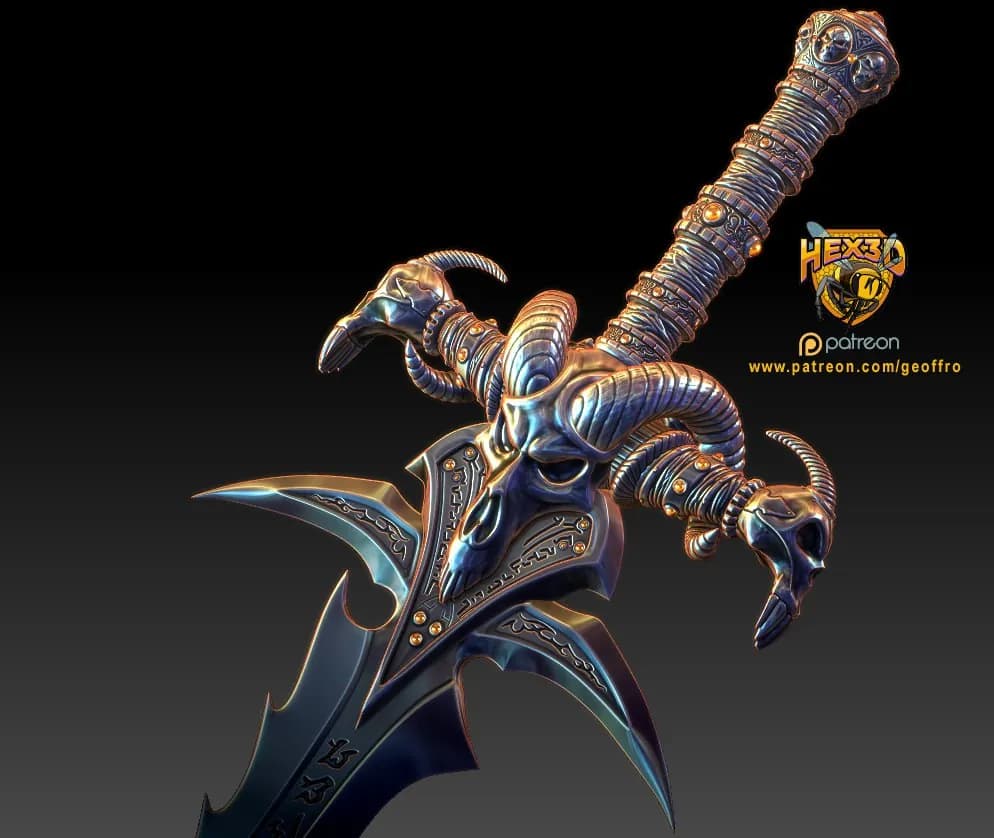 STL - Montura de Espada Frostmourne