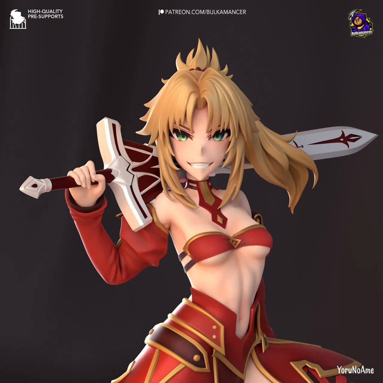 STL - Mordred Lancer figura anime