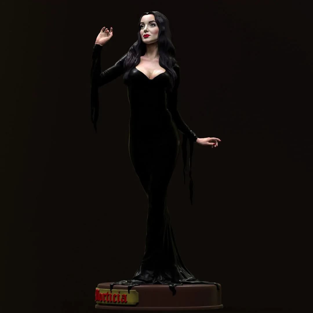 STL - Morticia Addams figura