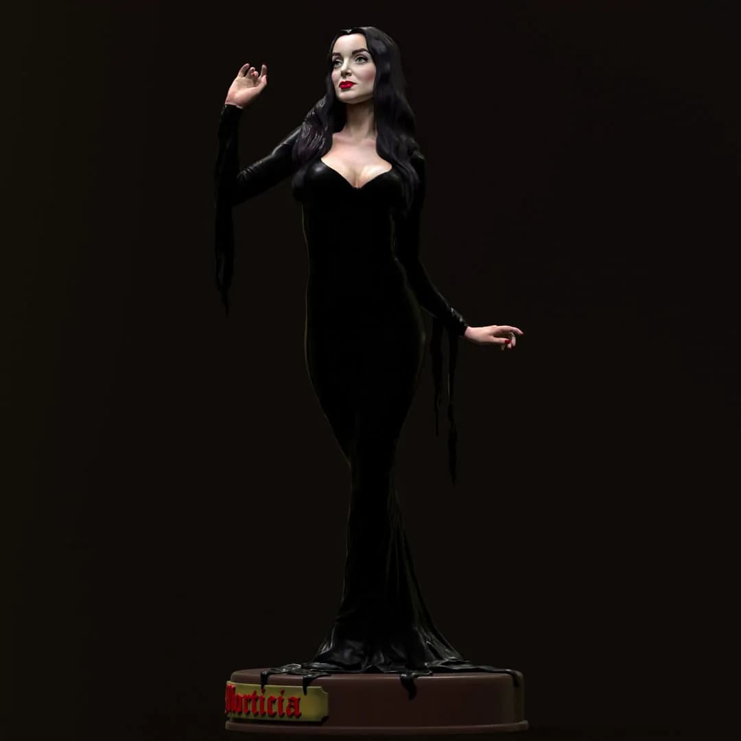 STL - Morticia Addams figura