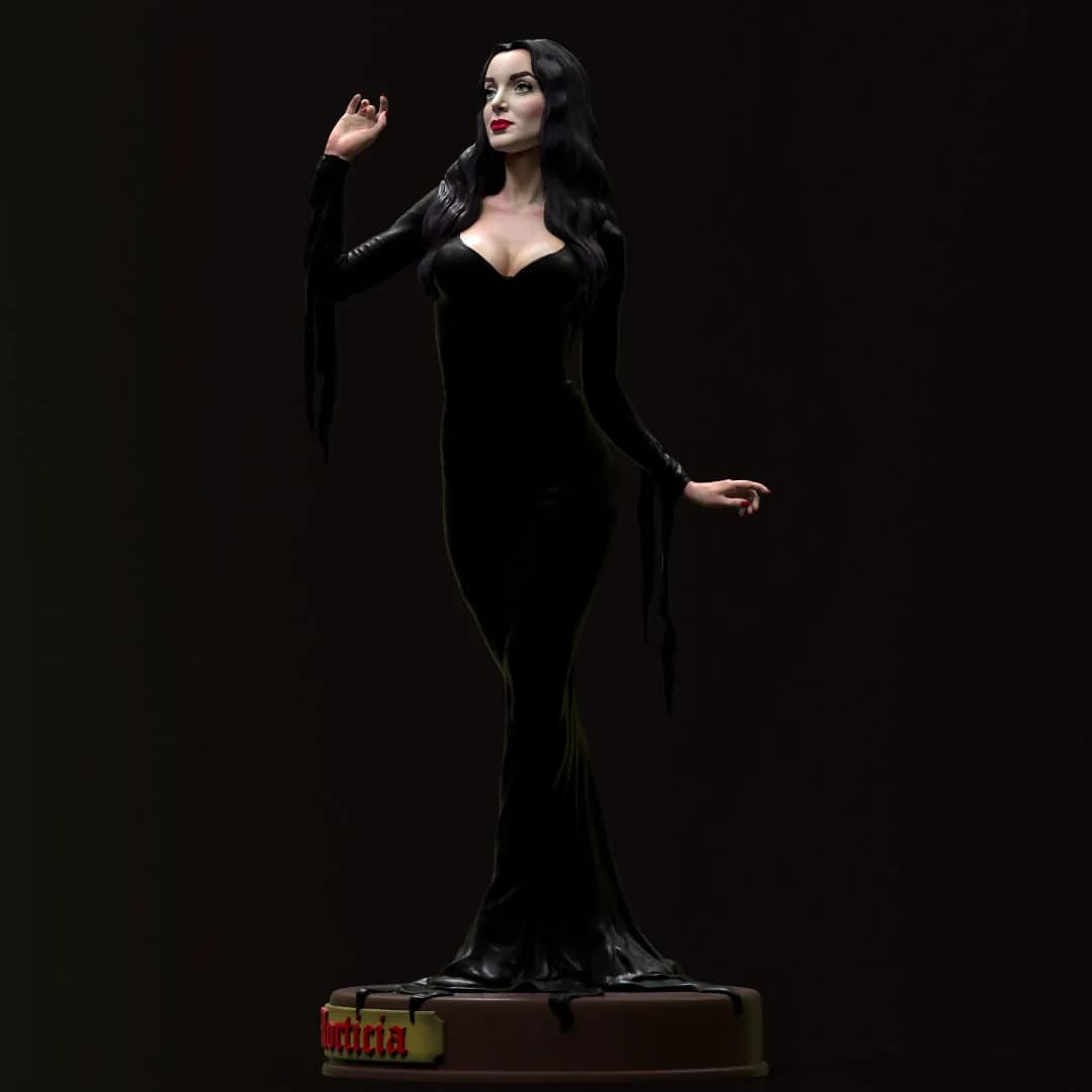 STL - Morticia Addams figura