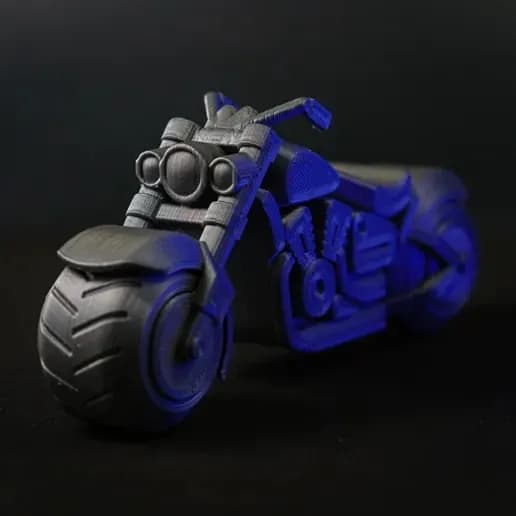 STL - Motocicleta estilo Chopper