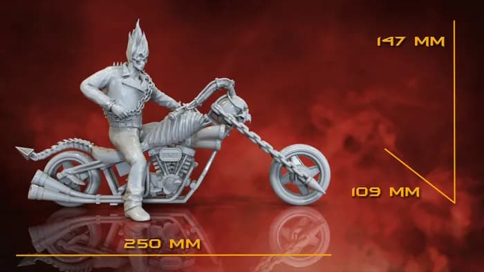 STL - Motorista Fantasma Motociclista