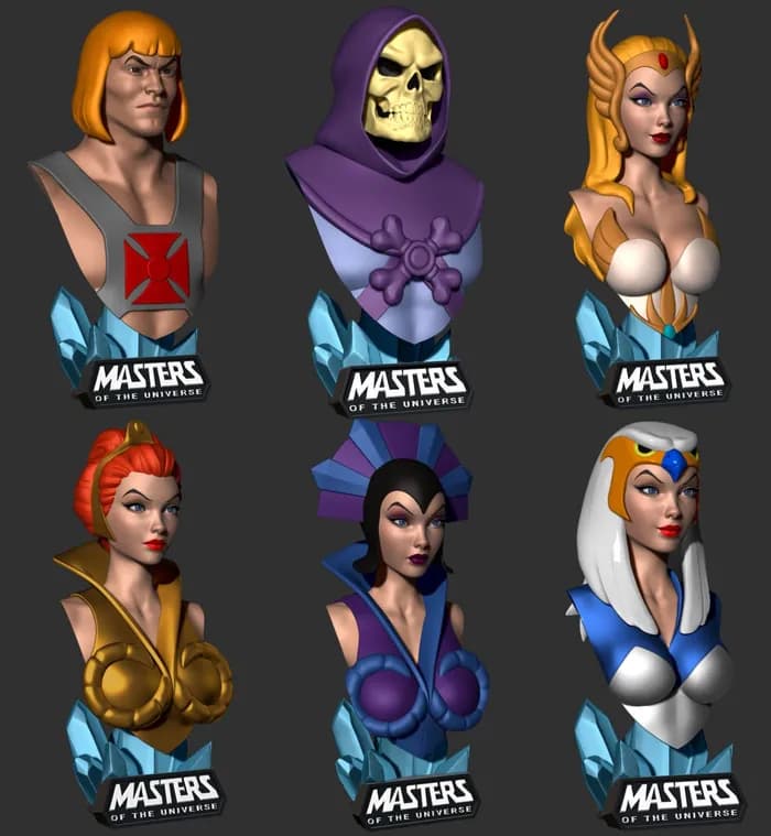 STL - motu busts pack