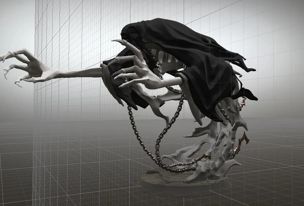 STL - Mourngul figura de fantasia