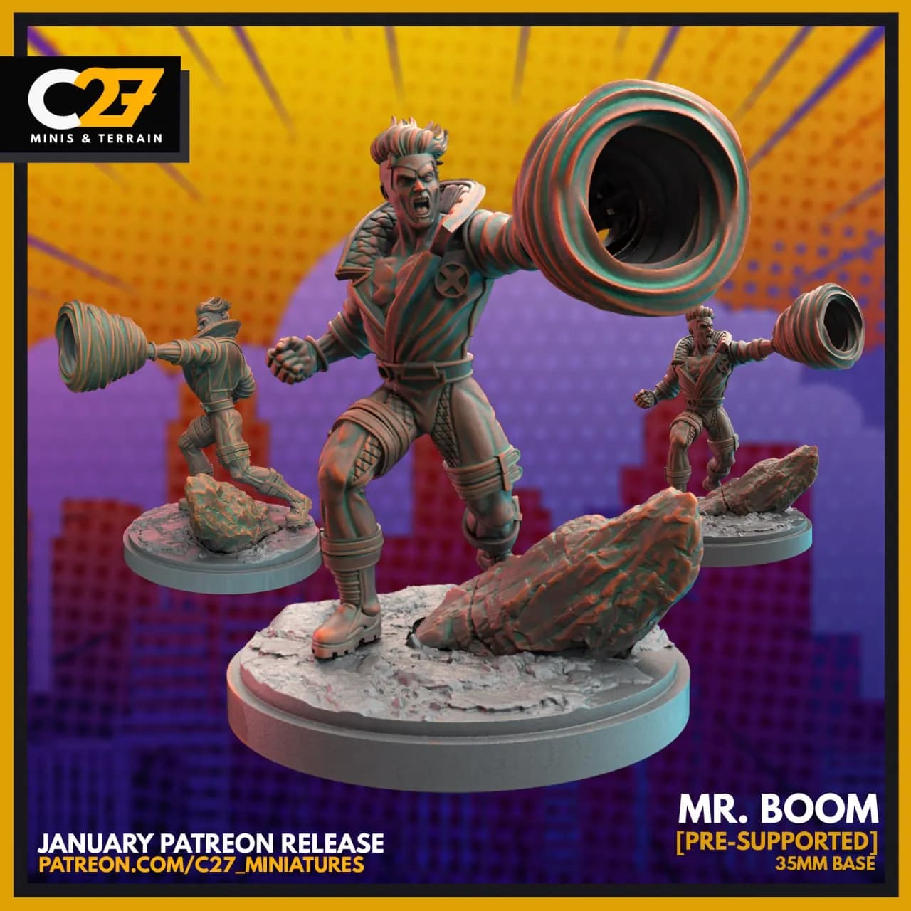 STL - Mr. Boom figura 3D