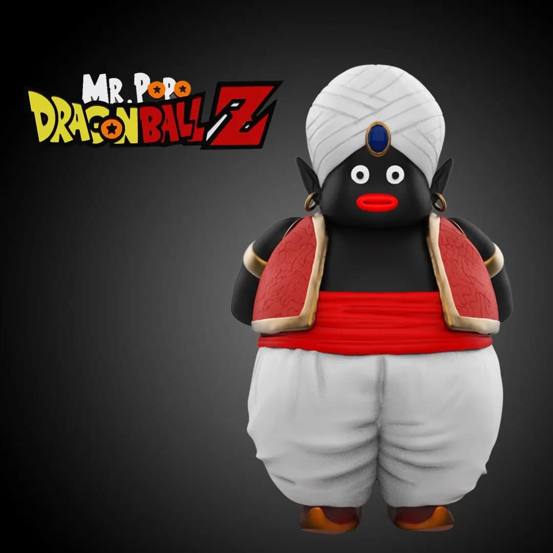 STL - Mr. Popo Figura Dragon Ball Z