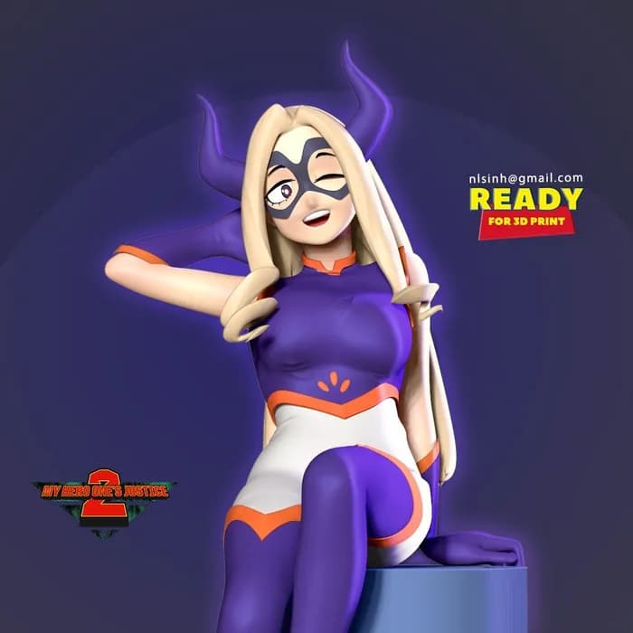 STL - mt lady my hero academia fanart