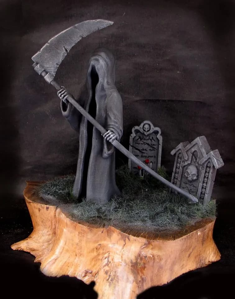 STL - Muerte con guadaña render 2