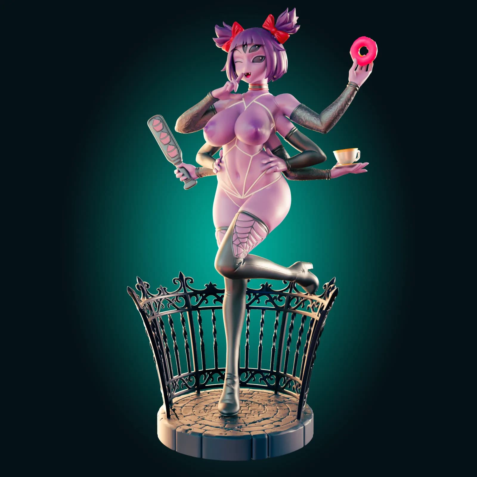 STL - Muffet, la araña del Undertale render 2