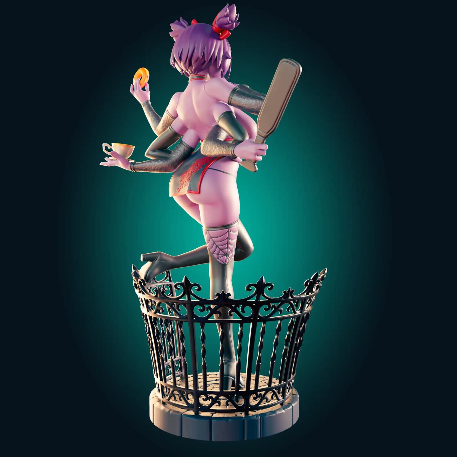 STL - Muffet, la araña del Undertale render 4