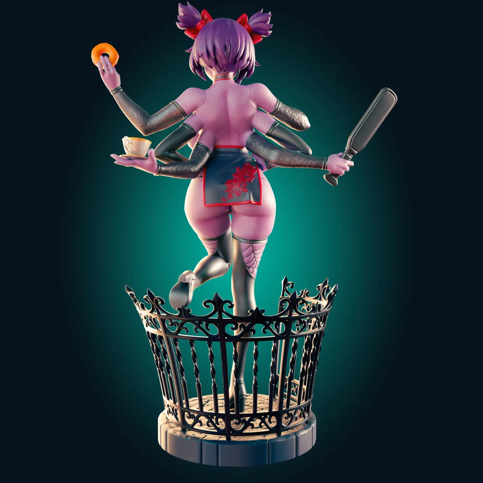 STL - Muffet, la araña del Undertale render 3