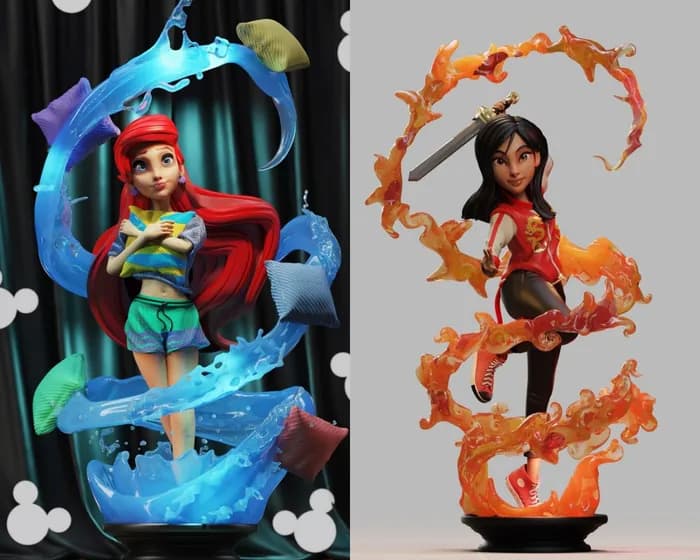 STL - mulan ariel dtr