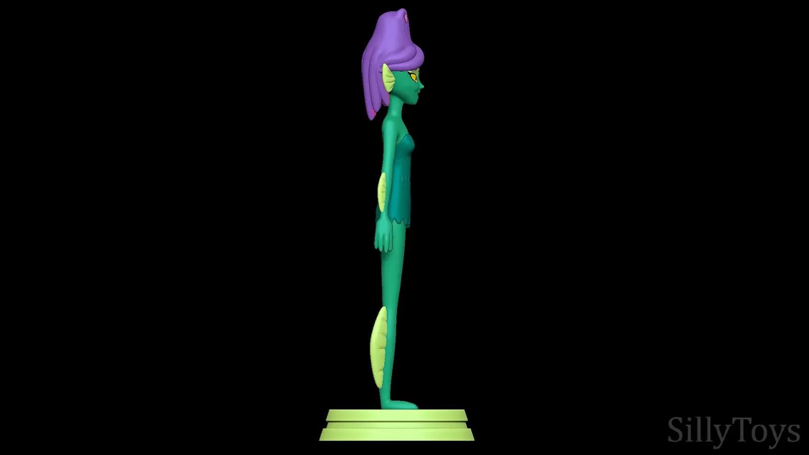 STL - Muñeca Anfibio Monstruo render 2