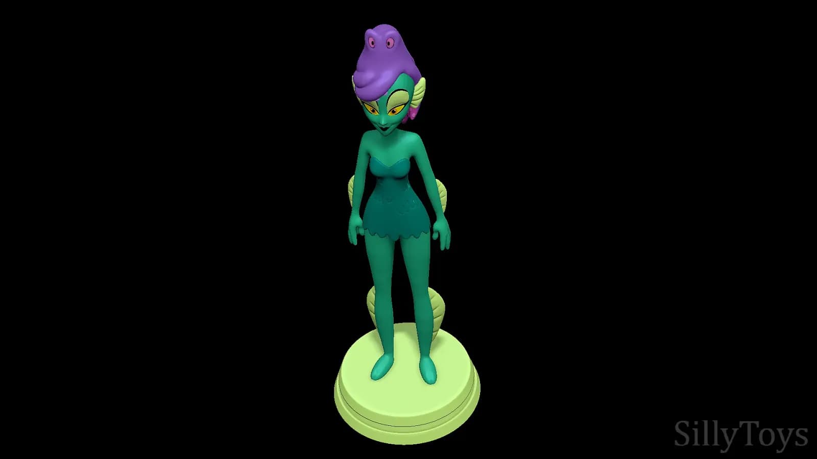 STL - Muñeca Anfibio Monstruo render 3