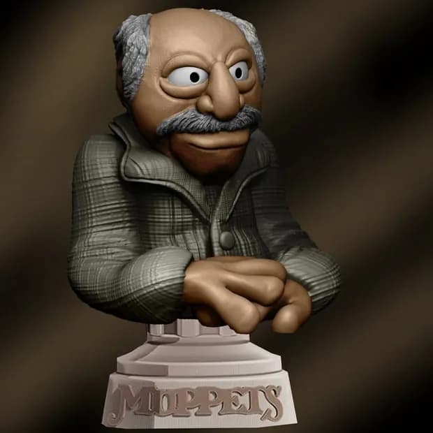 STL - muppets statler grandpa lm